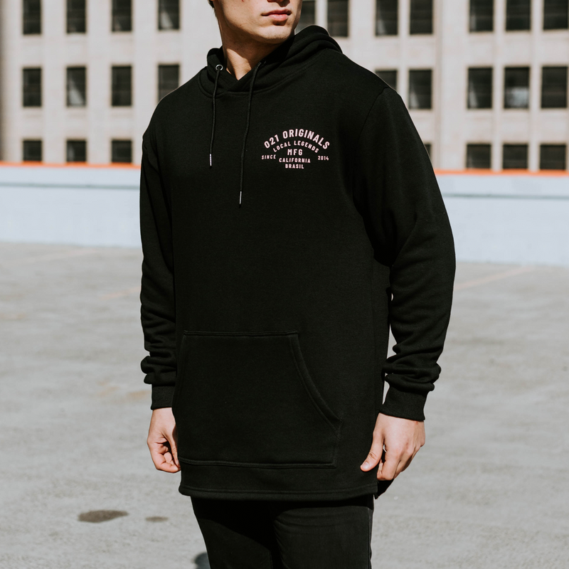 MFG SPLIT-HEM HOODIE - BLACK