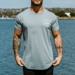 MECHANIX DROP-CUT T-SHIRT - STORM BLUE