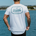 MECHANIX DROP-CUT T-SHIRT - WHITE