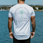 Athletic Fit White Palm Shirt