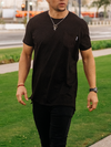 Athletic Fit Black Tee