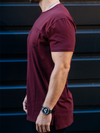 021 ESSENTIAL POCKET T-SHIRT - MAROON