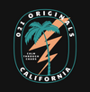 LIGHTNING PALM DROP-CUT T-SHIRT - BLACK