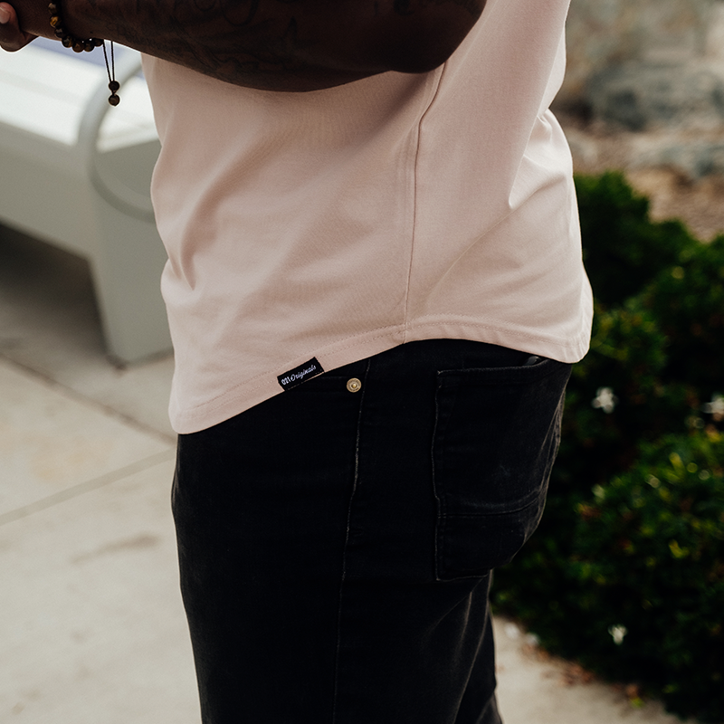 021 ESSENTIAL DROP-CUT T-SHIRT - DUSTY ROSE