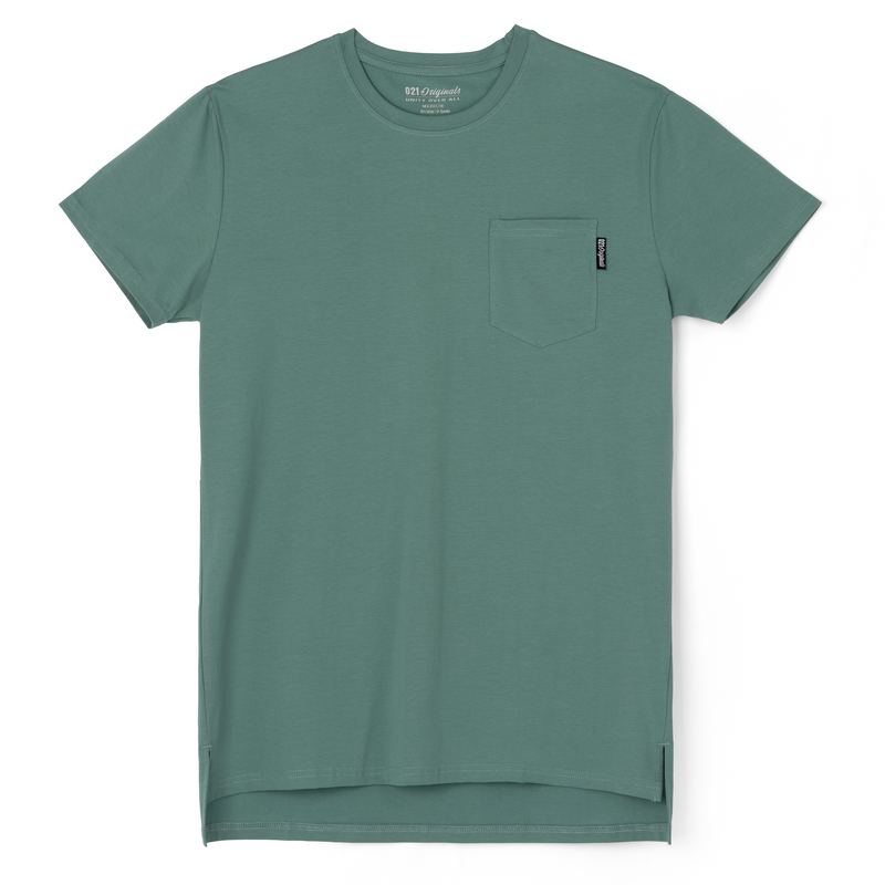 021 ESSENTIAL POCKET T-SHIRT - SEA FOAM