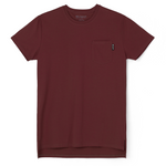 021 ESSENTIAL POCKET T-SHIRT - MAROON