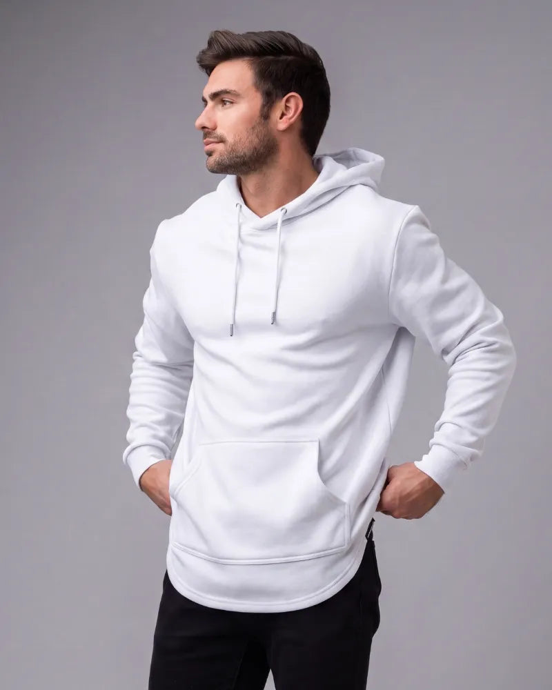 021 Originals drop-cut hoodie worn outdoors